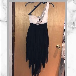 Black and White Dress with Gems